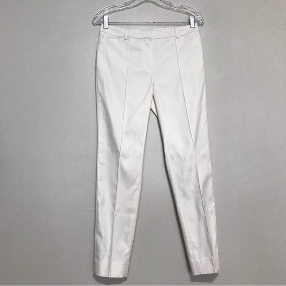 Brooks Brothers White Dress Pants Ankle Length Front Pockets
